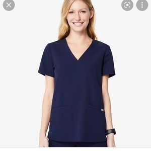 Figs Casma top navy XS